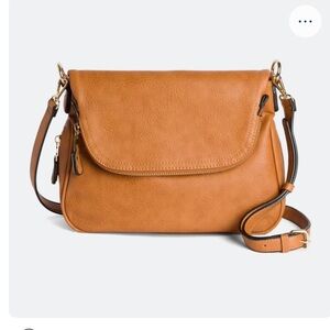 Moda Luxe Brooks Crossbody Bag Purse Brown